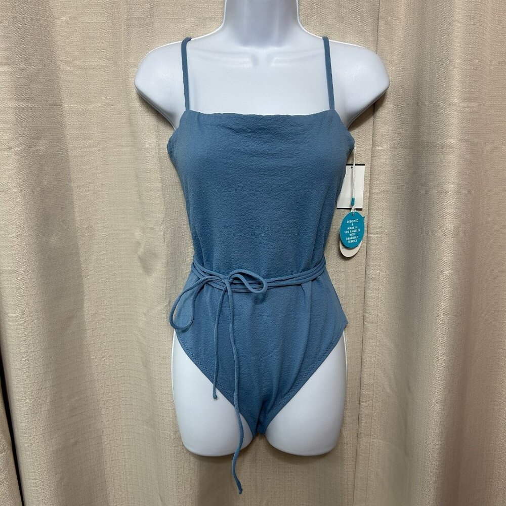 Wet Swimwear Foster One Piece Swimsuit Women's Size Large Slate Blue NWT
